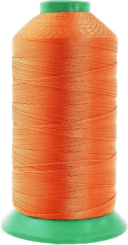 Mandala Crafts Bonded Nylon Thread Orange Heavy Duty Sewing Threads by MandalaCrafts