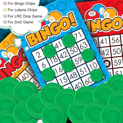 Coopay 500 Pieces Plastic Poker Chips, 1 Inch Bingo Chips Bulk Learning - Image 4