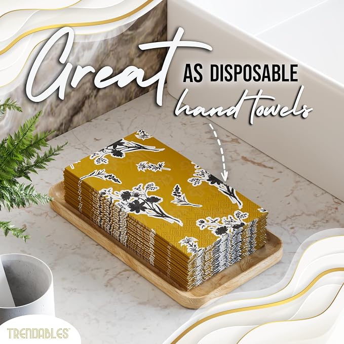 Trendables Floral Napkins for decoupage 200 Pcs 3 Ply floral paper napkins - Image 4