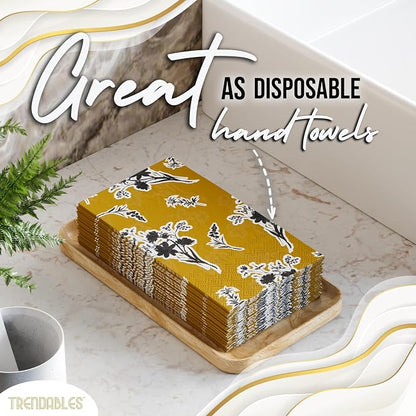 Trendables Floral Napkins for decoupage 200 Pcs 3 Ply floral paper napkins - Image 4