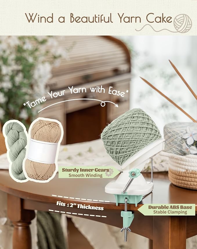 Adhafera Yarn Winder with Guide, Yarn Ball Winder - Image 4