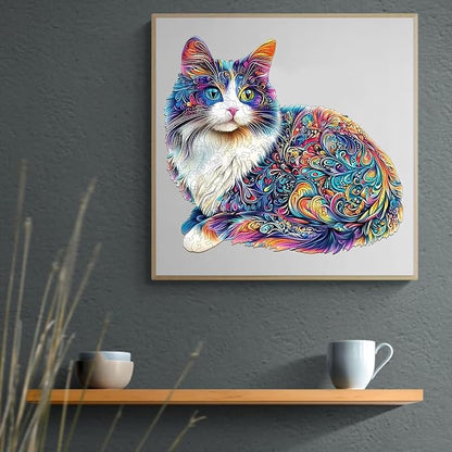 Lazy Cute Cat Adults Gifts Wooden 240 Pieces 13.4 * 12.2in - Image 7