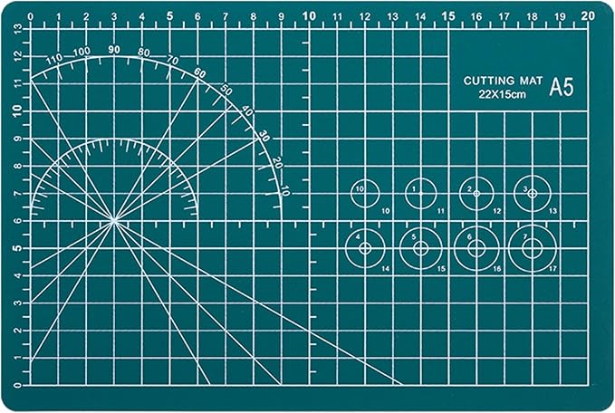 A5 Cutting Mat, Self Healing Sewing Mat, Craft Mat Double Sided 3-Ply Craft by Unknown