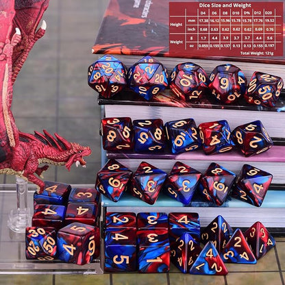 Extended Dice RPG Set 15 x 31 Polyhedral Dice - Image 4