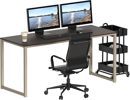 SHW Mission 55-Inch Home Office Computer Desk - Image 6