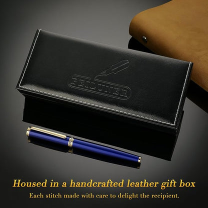 BEILUNER Blue Fountain Pen, Stunning Luxury Pens - Image 5