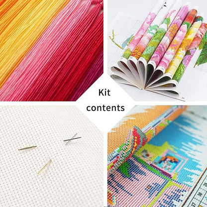 Dimensean Stamped Cross Stitch Kits Full Range of Embroidery Patterns Starter - Image 5
