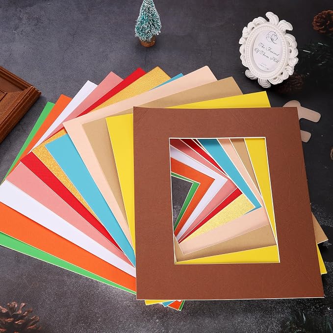 uxcell Picture Mats, 8 x 10 Mat Board Center - Image 6