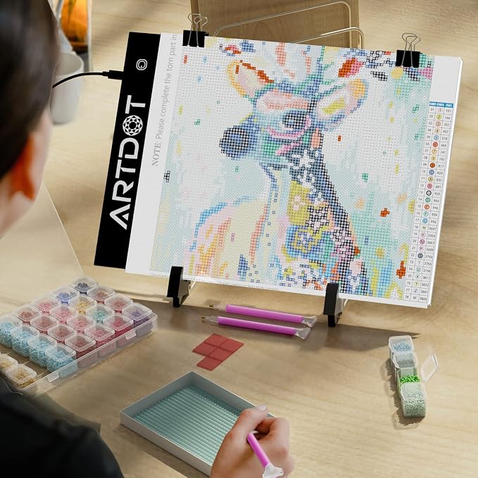 ARTDOT A4 LED Light Pad for Diamond Painting Kits for Adults, USB Powered - Image 6