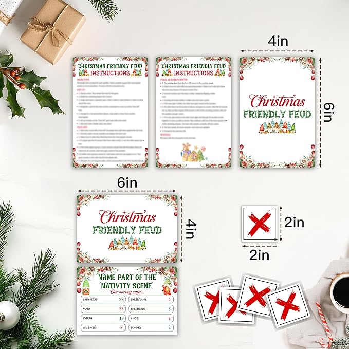 Christmas Friendly Feud Game, Funny Christmas Party Games, Friendly Feud Trivia - Image 2