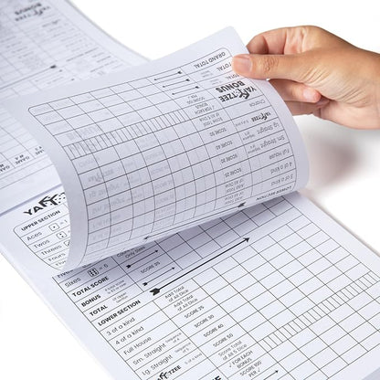 PlayDice Score Pads for Yahtzee: 120 Easy Tear Off, Large Print Score Sheets - Image 3