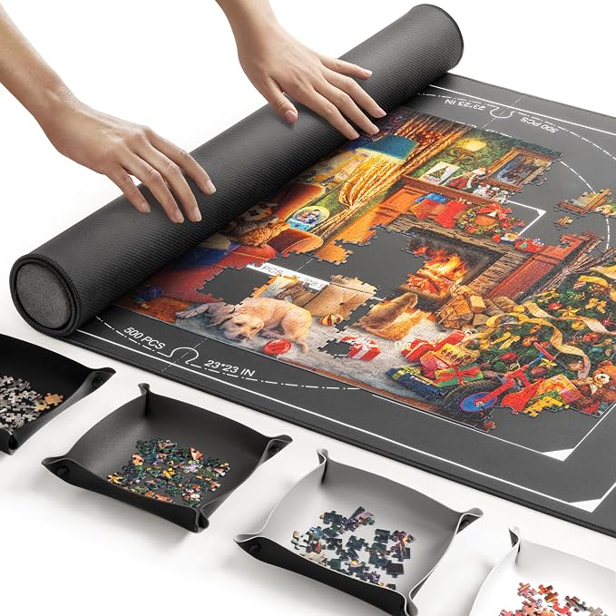 ropoda 1500 Pieces 46" x 26 "Puzzle Mat Roll Up, Puzzle Saver by ROPODA