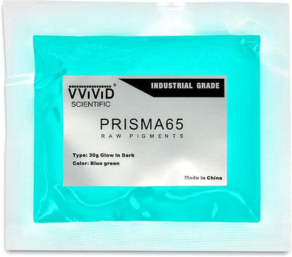 VViViD Aqua Glow in The Dark Pigment Powder 30g/1oz Packet by VVIVIDVINYLS