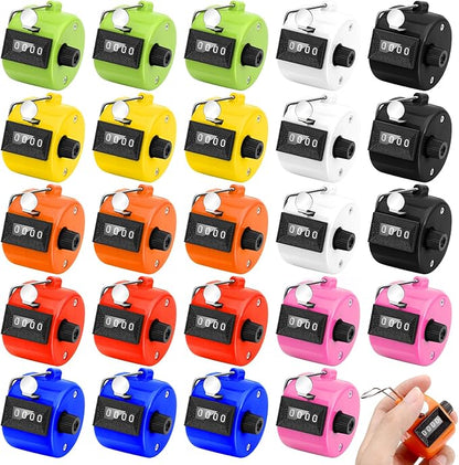 Draupnir 24Pcs Handheld Tally Counter, Metal Pitch Counter Hand Mechanical by Draupnir