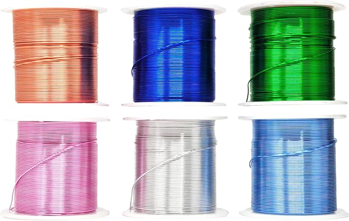 Mandala Crafts 22 Gauge Anodized Aluminum Craft Wire by MandalaCrafts
