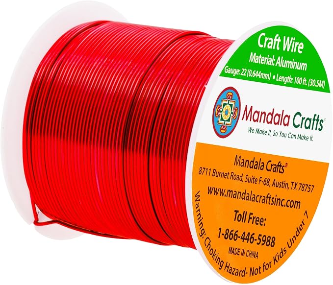 Mandala Crafts 22 Gauge Anodized Aluminum Craft Wire - Image 2