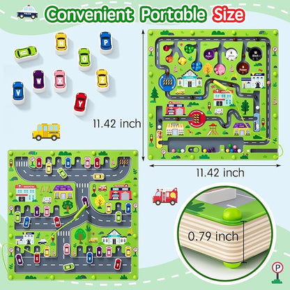 2 in 1 Magnetic Color and Number Maze Magnet Alphabet Counting Double Sided - Image 5