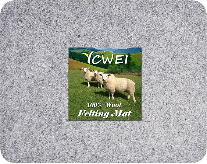 YCWEI YCWEI Needle Felting Pad, 100% Natural Wool Needled Felting Mat, Thick by YCWEI