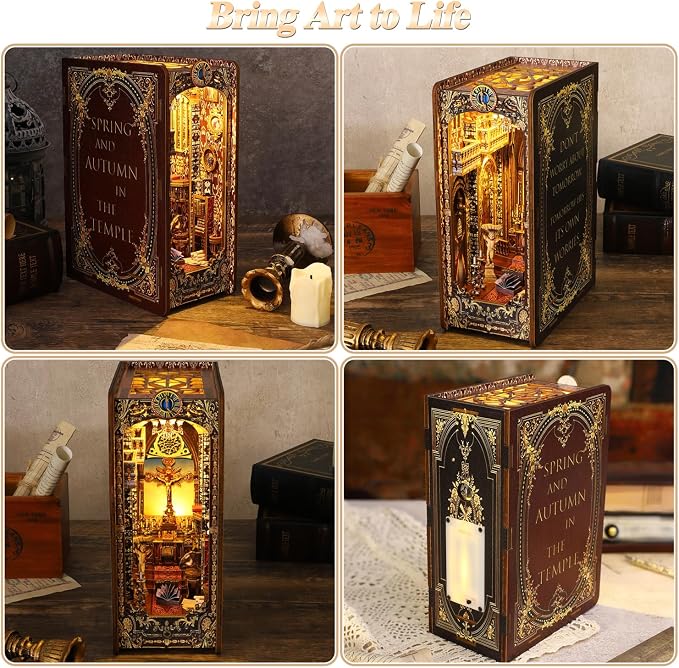 Spobot Book Nook Kit DIY Bookshelf Decor Kit - Image 4