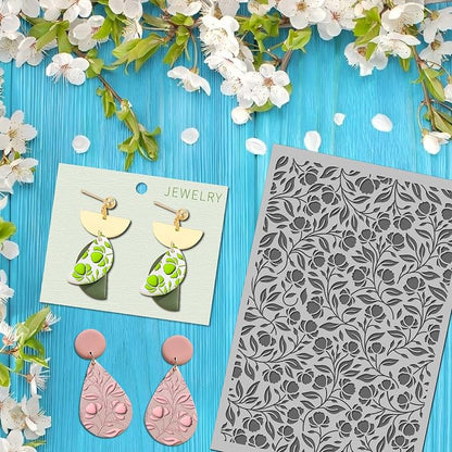 Arbuya Floral Blossom Polymer Clay Texture Mat - Image 5