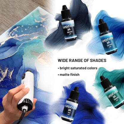 Alcohol Ink Set #11: Matched Color Combination of Alcohol Inks - Image 3