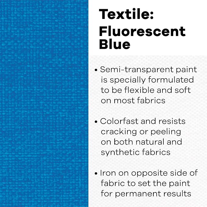 Jacquard Textile Color Fluorescent Blue - Image 2