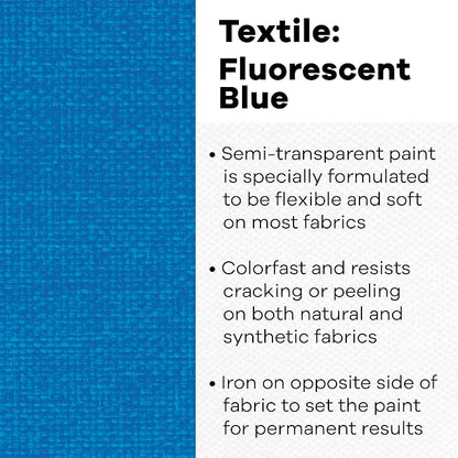 Jacquard Textile Color Fluorescent Blue - Image 2