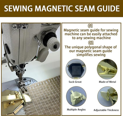 Magnetic Sewing Guide, Upgraded Multi-Purpose Magnetic Seam Guide - Image 4
