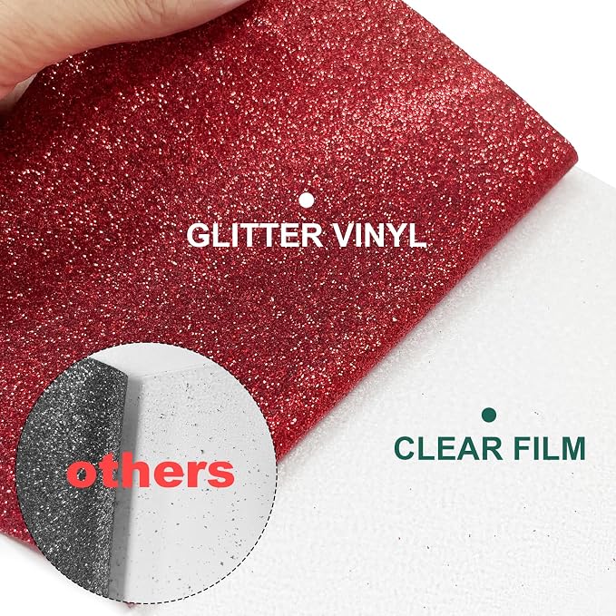 Glitter HTV Heat Transfer Vinyl Rolls- 10" x 8ft. Glitter HTV - Image 2