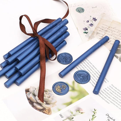 SWANGSA 20 Pieces Glue Gun Sealing Wax Sticks Navy Blue - Image 5