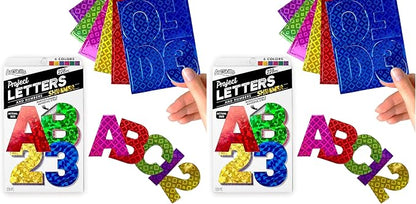 ArtSkills 2.5" Poster Letters and Numbers, A-Z and 0-9, Holographic Colors by ArtSkills