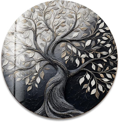 My Photostation.com 31.5'' Diameter Twilight Tree of Life Round Glass Wall Art - Image 6
