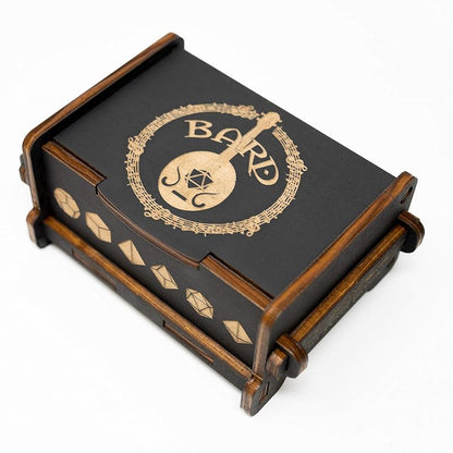 Dice Box - BLACK - 6x4x3 Also holds jewelry and great by Handmade