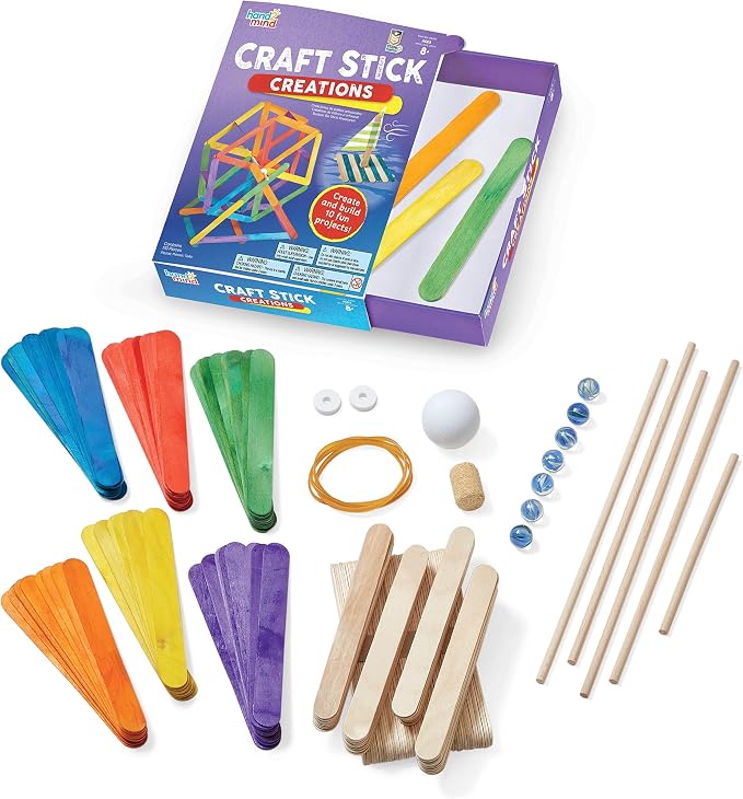 Learning Resources Craft Stick Creations 10 Science Experiments, Activity Book - Image 7