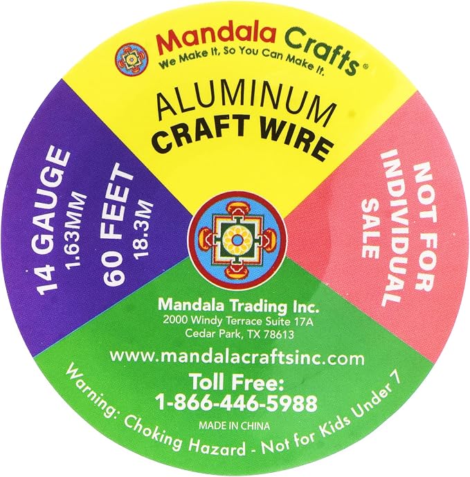 Mandala Crafts 14 Gauge Anodized Aluminum Craft Wire - Image 6