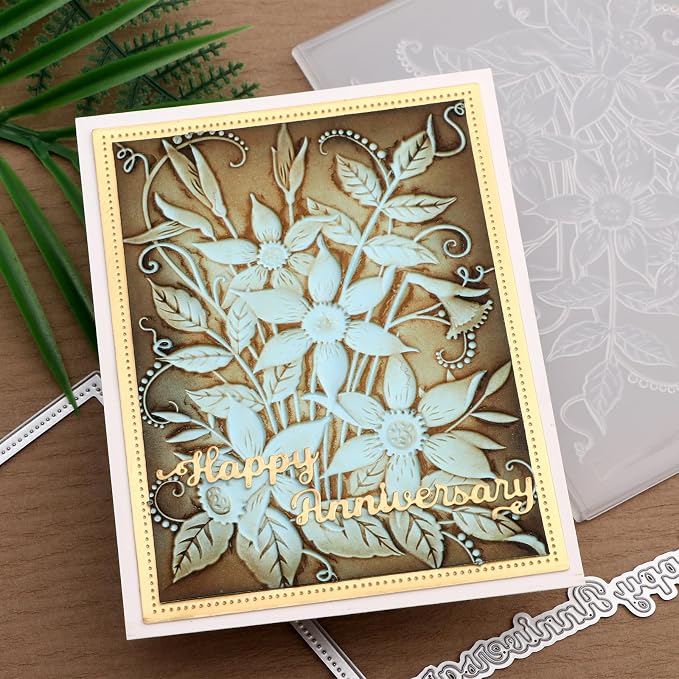 BAOFALI 3D Embossing Folders Daffodil Clear Textured - Image 7