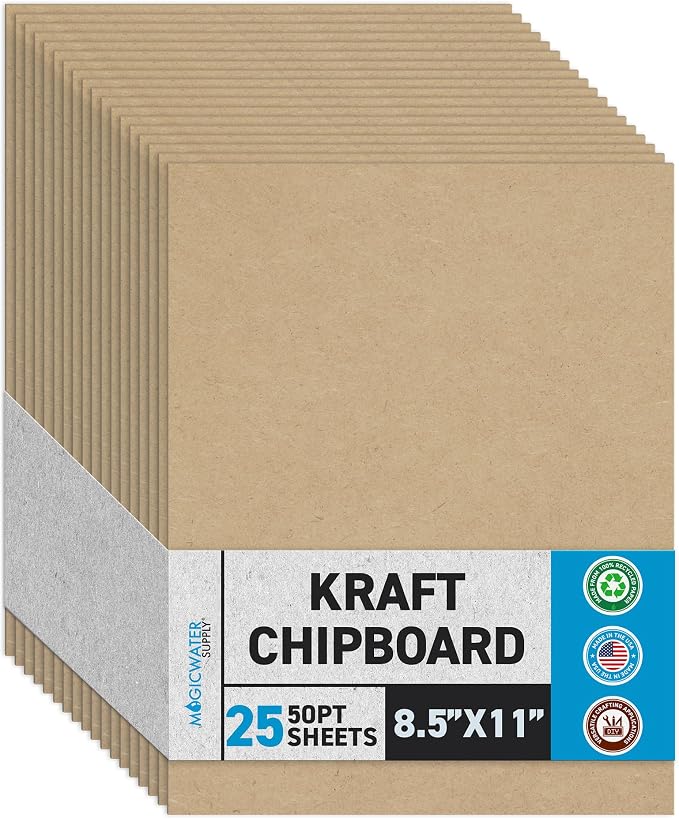 MagicWater Chipboard Sheet for DIY Projects by MagicWaterSupply