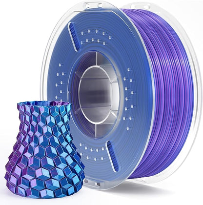 ELEGOO Silk PLA Filament 1.75mm Blue Purple 1KG, Shiny Multi Color 3D Printer by ELEGOO