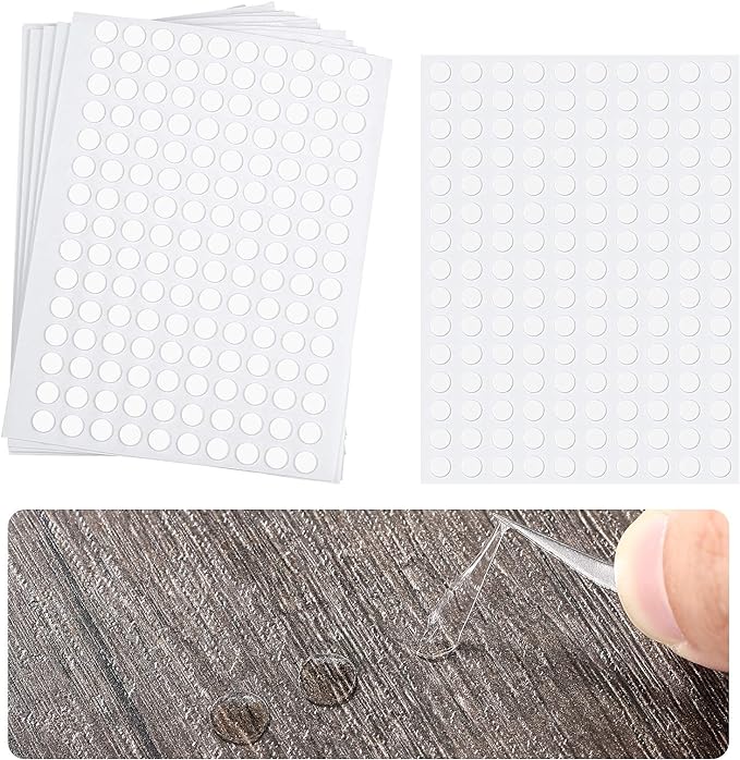 Zonon 1000 Pcs Double Sided Adhesive Dots Clear Glue Point Tape Stickers by Zonon