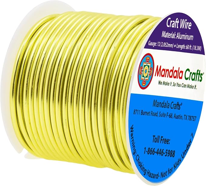 Mandala Crafts 12 Gauge Anodized Aluminum Craft Wire - Image 2