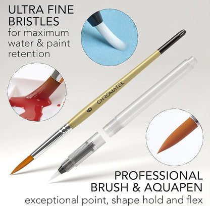 CHROMATEK Watercolor Paint Set – 128 Vibrant Colors - Image 5