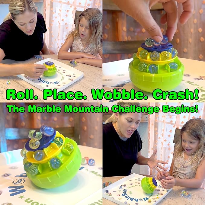 Funwares WobbleBall 3-Tier Marble Balance Game, 40 Marbles Included, Skill & - Image 2