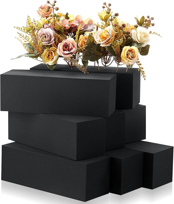 Lallisa 16 Pcs Reusable Floral Foam Blocks Water Weather Resistant Dry Floral by Lallisa