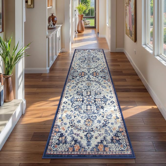 Lahome Bohemian Washable Runner Rug, Non Slip Printed Stair Carpet Runners - Image 8