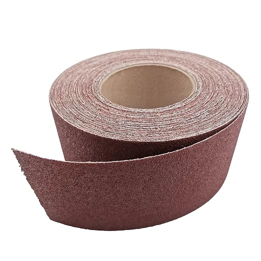 80 Grit Sandpaper Roll, 3 Inch x 49 Feet Emery Cloth Roll Aluminum Oxide - Image 4