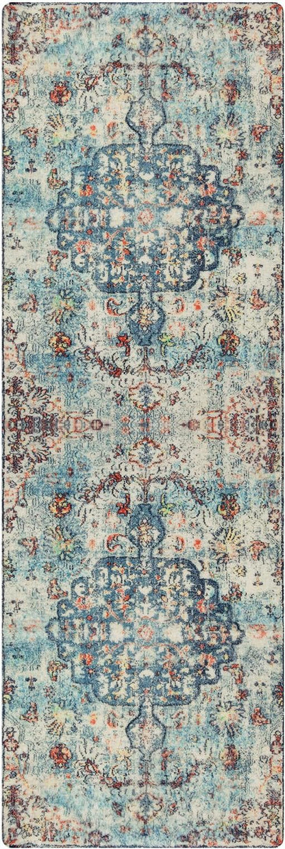 Lahome Bohemian Floral Medallion Runner Rug - Image 9