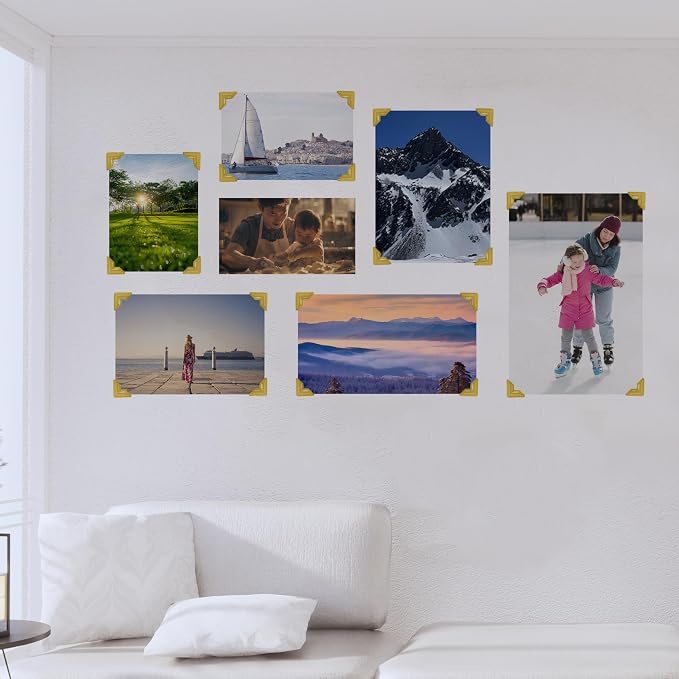 240 Pieces Photo Corners Self Adhesive Photo Corner Stickers, Picture Mounting - Image 6