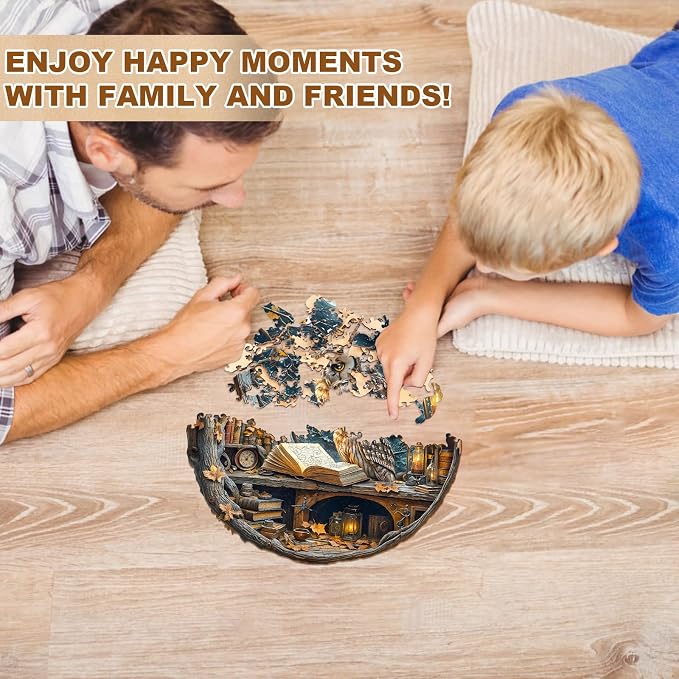 Wooden Puzzles for Adults, Moonlit Owl Puzzles, Wood Adult Puzzle, Birthday - Image 6