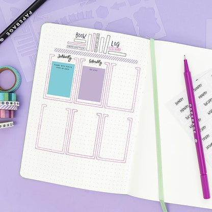 PAPERAGE Dotted Journal Notebook, 160 Pages, Medium 5.6 in x 8 in - Image 6