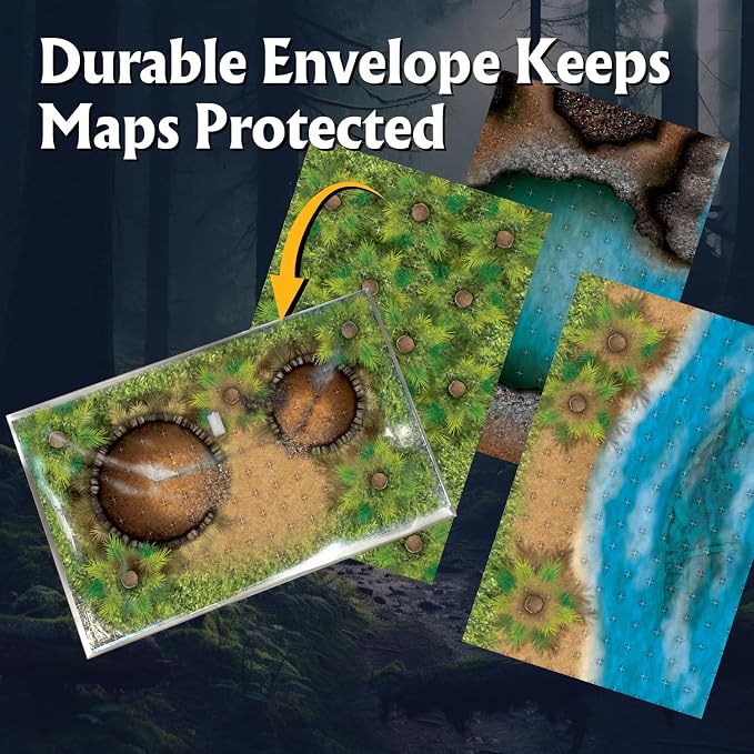 Arcknight The Uncharted Isles Roleplaying Battlemaps; 16 Modular RPG Maps in 8 - Image 7